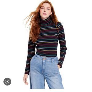 La Ligne X Target Striped Turtleneck Top NWT